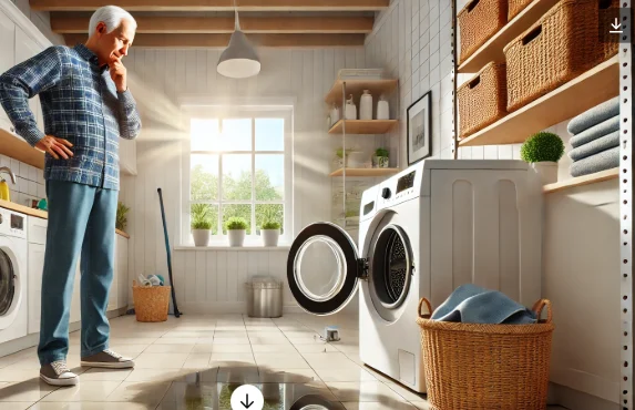 Banner image for blog article "Why Is My Washing Machine Leaking from the Bottom?"