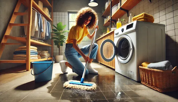 Banner image for blog article "Why Would a Washing Machine Leak from Underneath?"